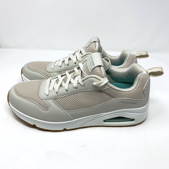 Skechers Mens Uno Fastime Sz 10 Comfort Athletic Shoe Sneakers Off White Beige main image 5